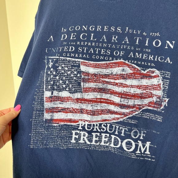 Patriotic Declaration of Independence T-shirt - Picture 3 of 4